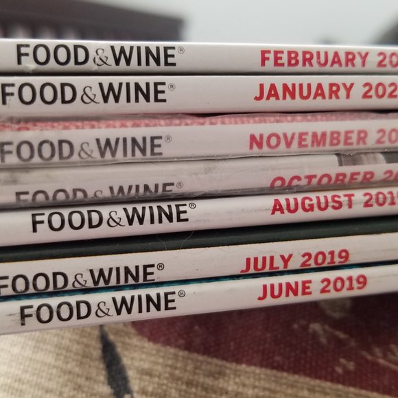FOOD and WINE MAGAZINE lot of 7 ISSUES from 2019, Thanksgiving Recipes, Wine - Picture 8 of 12